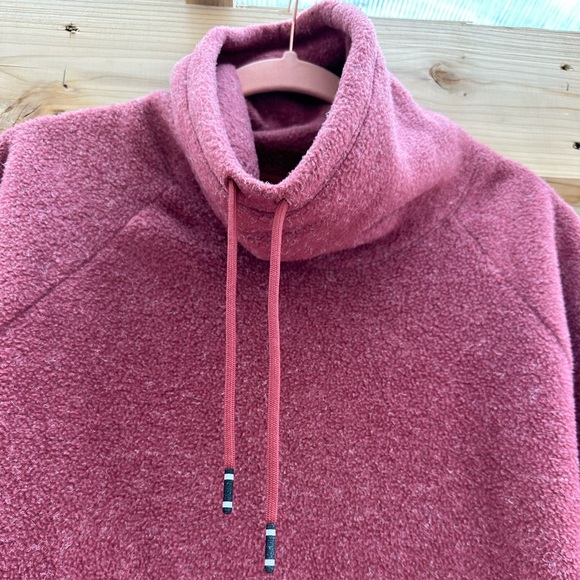 Nike Therma Funnel Neck Sweatshirt Fleece Pullover Large Burgundy Mauve - Picture 8 of 16